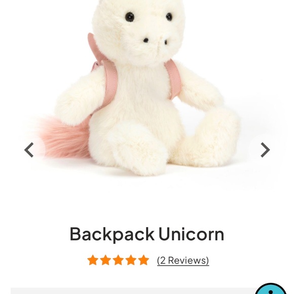Retired Backpack Unicorn Jellycat - Picture 6 of 6